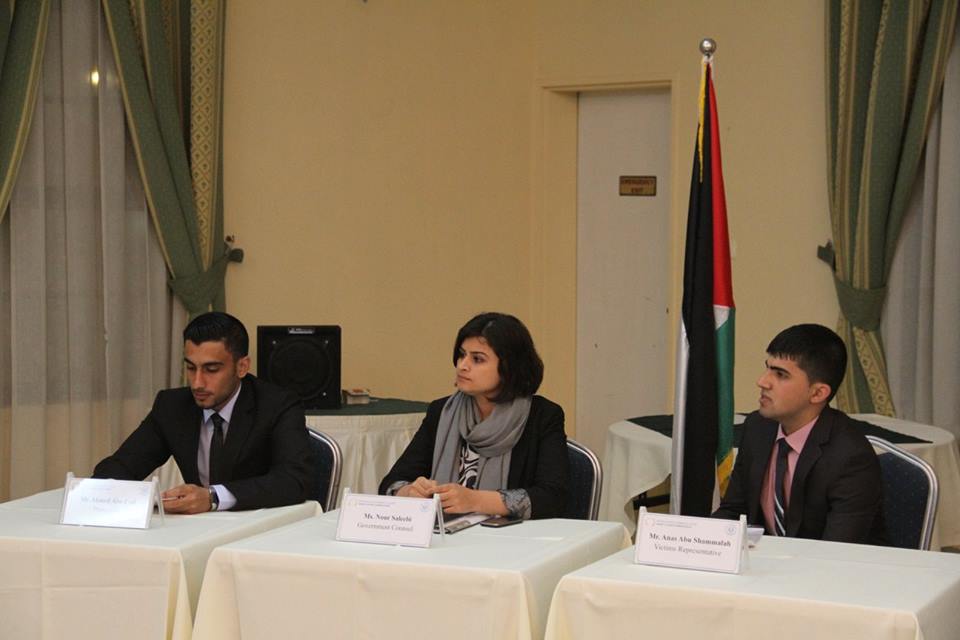 A mock court trial In Gaza before travel  (3)