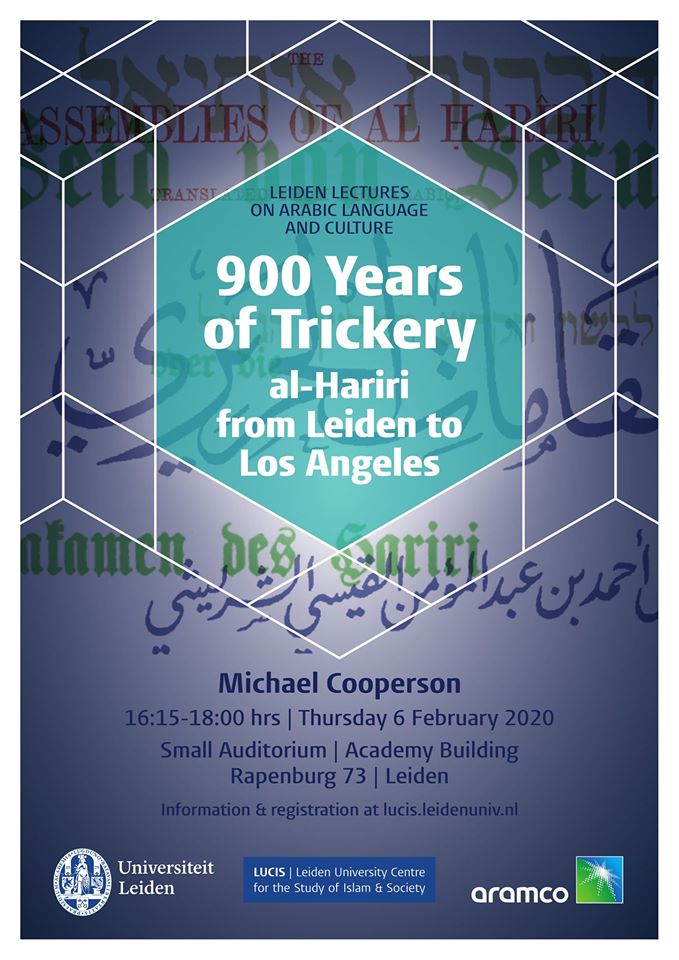 900 Years Of Trickery: al-Hariri from Leiden to Los Angeles