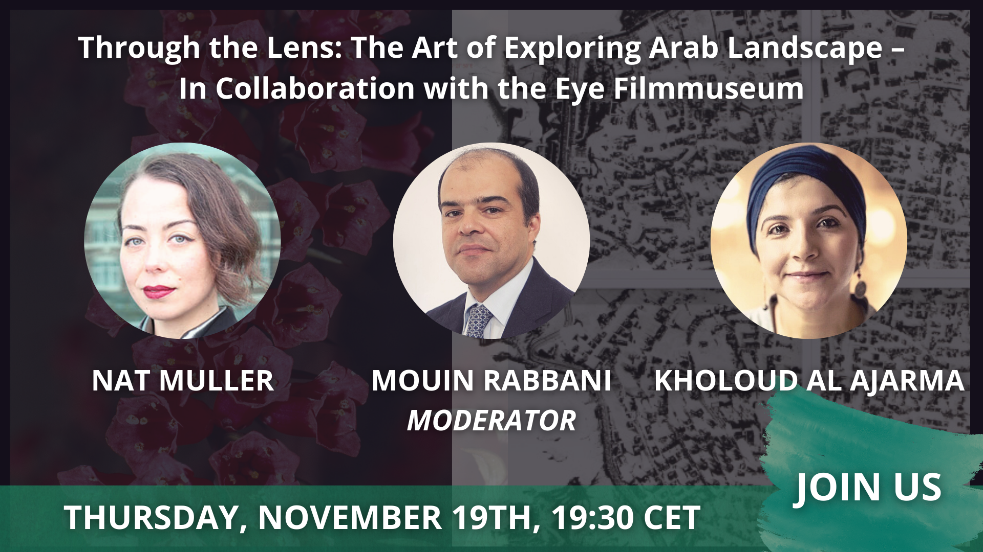 Rabbani Talks ? November 19th in collaboration with the Eye Filmmuseum