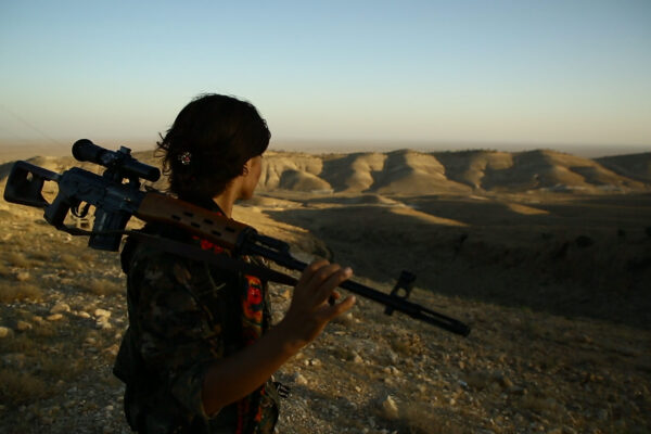 Film still yazidi woman